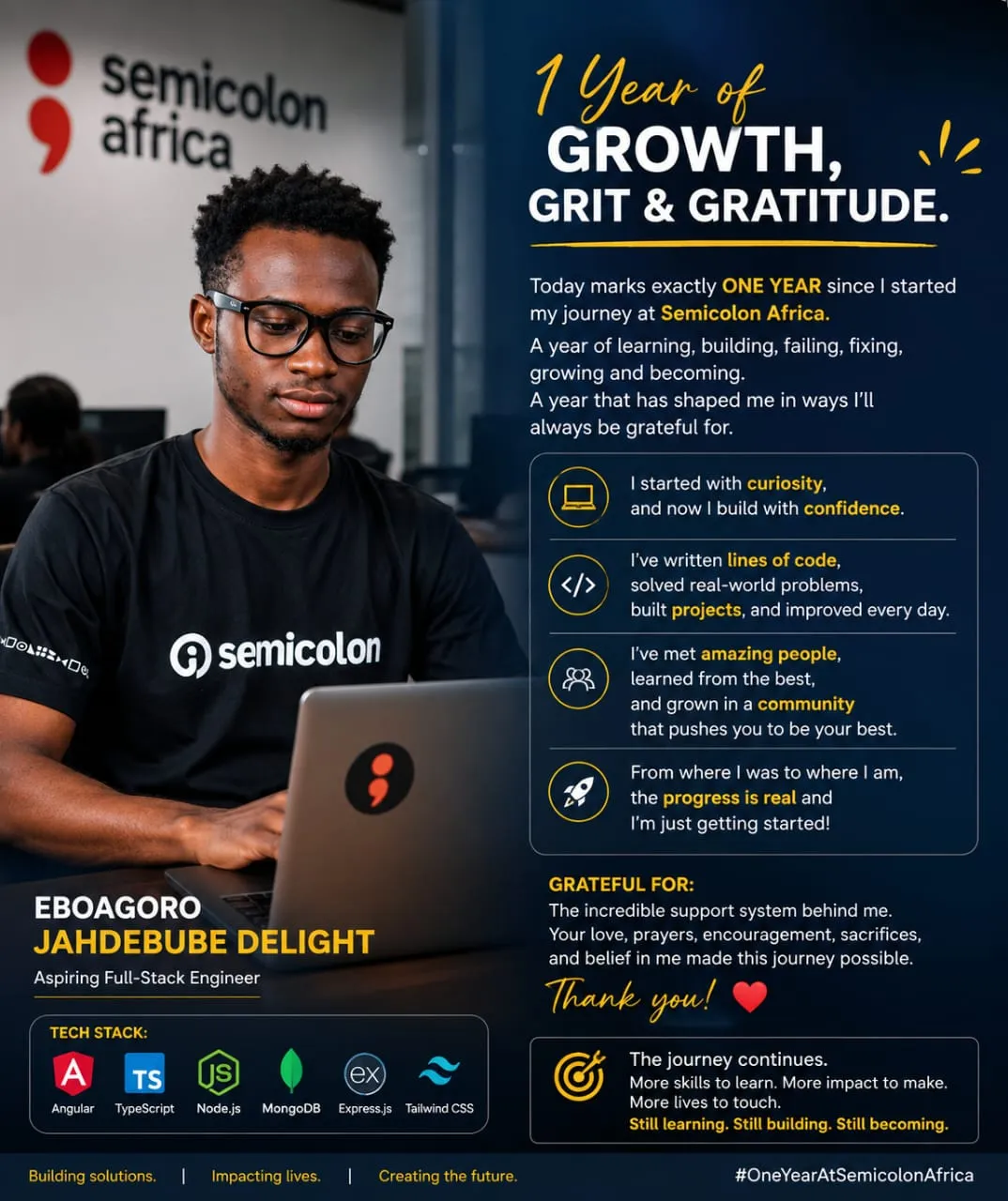 Delight Eboagoro — at work